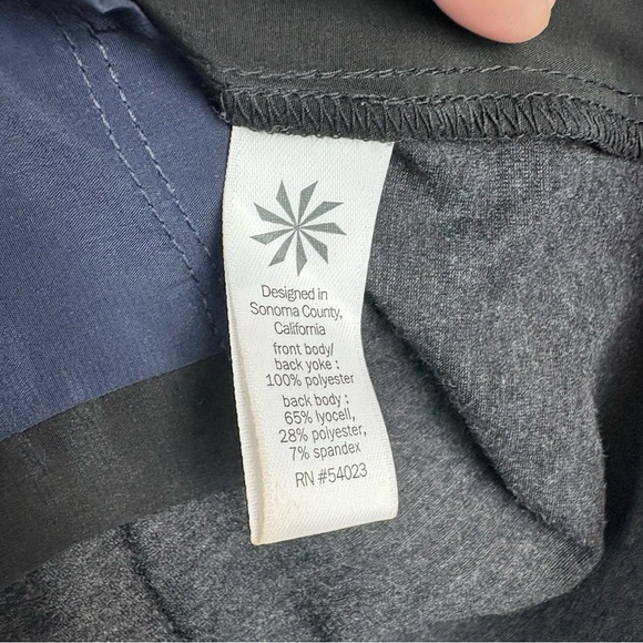 Athleta Women's Mixed Media Tank Navy Black Size XS Yoga Workout Sport Athletic - Picture 5 of 10